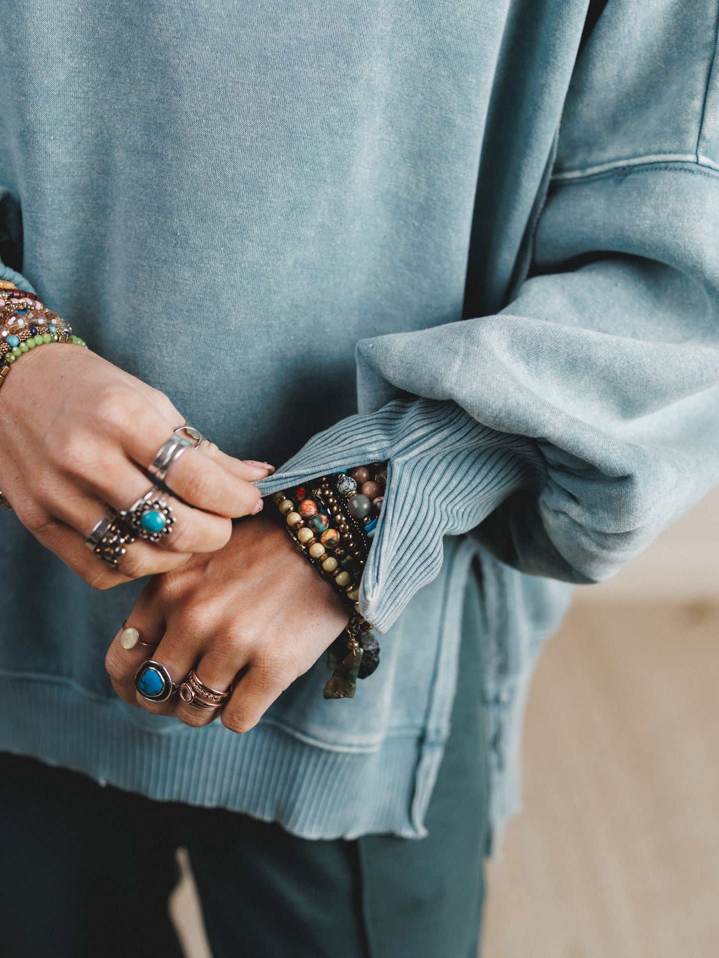 Honey Cloud Sweatshirt  - Ash Blue