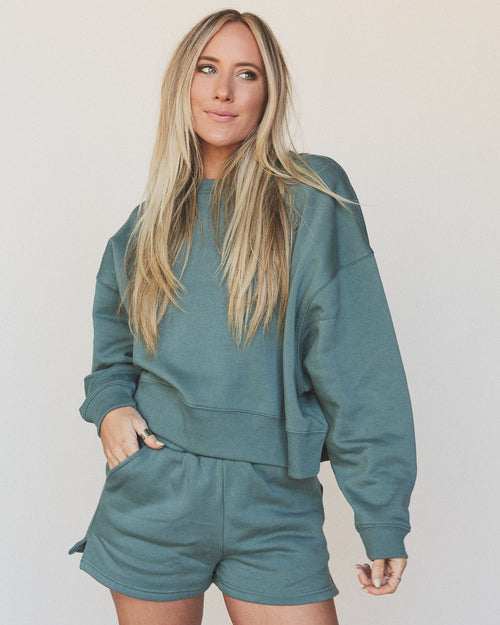By The Fire Sweat Set  - Ash Jade - Pre Order