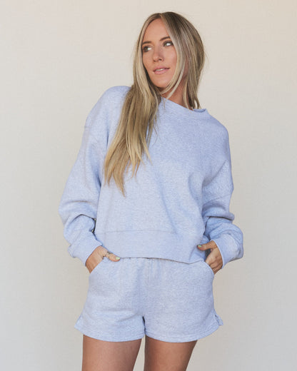 By The Fire Sweat Set - Heather Gray