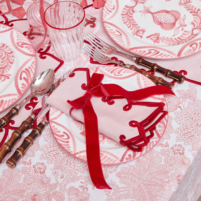 Pink & Red Angelina Napkins (Set of 4)