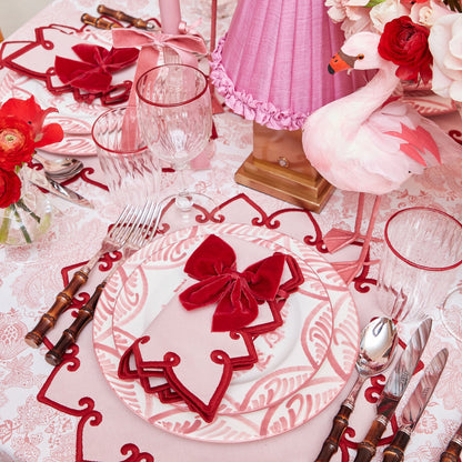 Pink & Red Angelina Napkins (Set of 4)