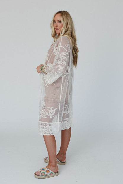 Butterfly Beach Kimono - Ivory