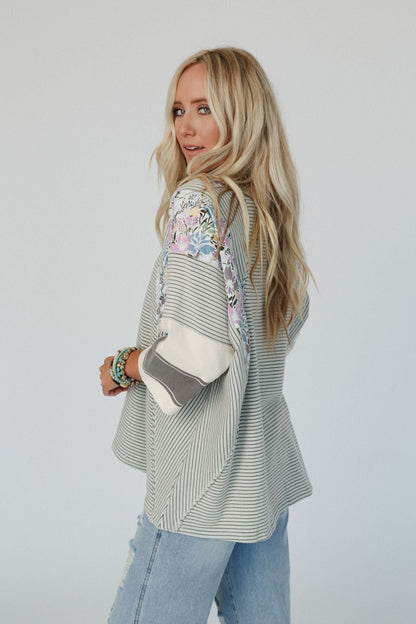 Britt Patchwork Top - Mint - Pre Order