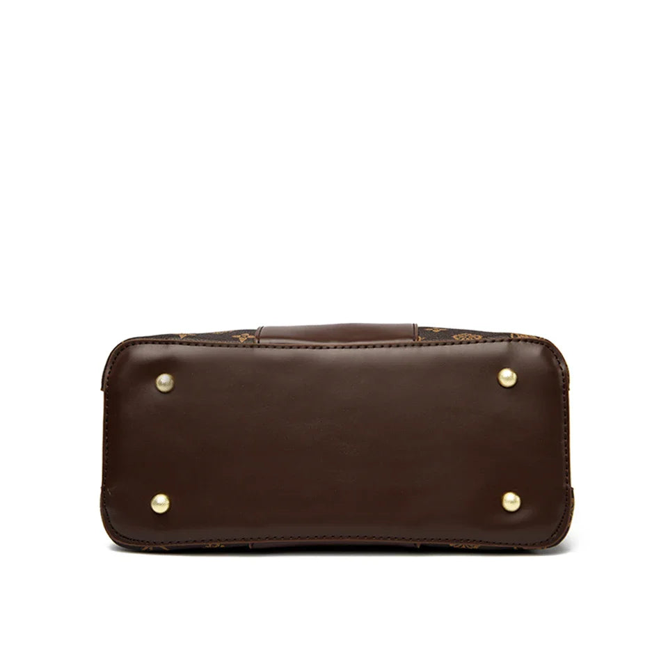 Luxury Handbag Fashion Print Large Capacity Soft Leather Women Shoulder Crossbody Bag Leisure Designer Ladies Purses and Handbag