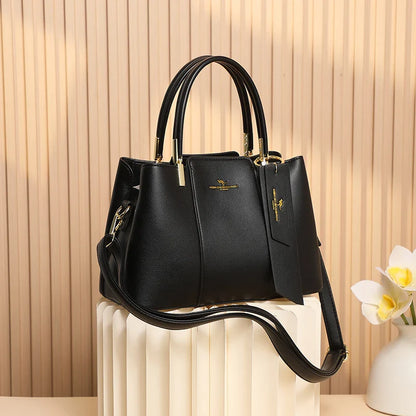 Luxury Handbag Fashion Print Large Capacity Soft Leather Women Shoulder Crossbody Bag Leisure Designer Ladies Purses and Handbag