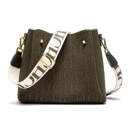 CH Crossbody Elegant Design Sense Letters Drawstring Design Brand Women's Bag Fashion Casual Hundred Women's Bag Crossbody