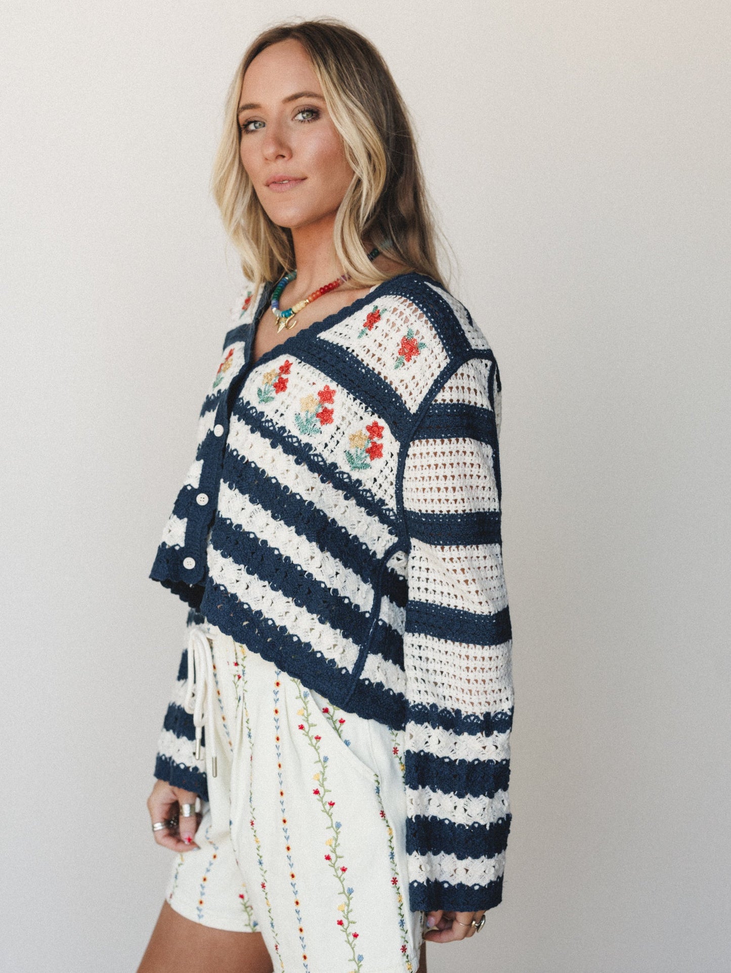 Cottage Garden 3 Piece Bundle - Navy