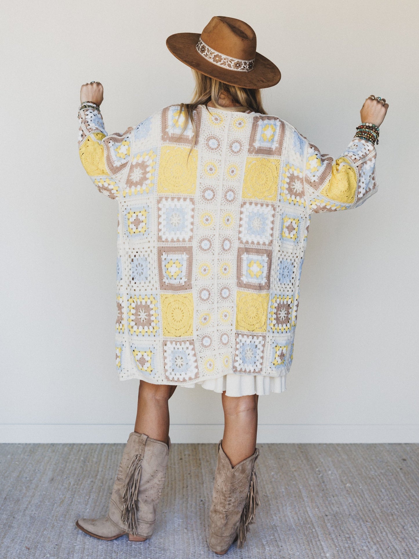 Holiday Journey Cardigan - Yellow Multi