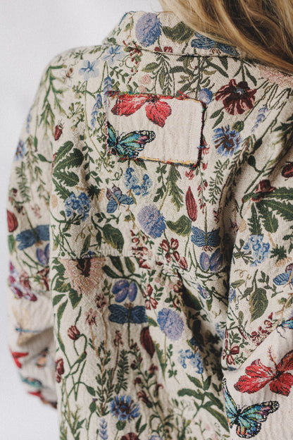 Butterfly Effect Jacquard Jacket - Almond