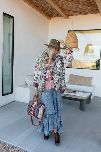 Butterfly Effect Jacquard Jacket - Almond