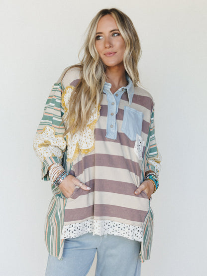 Darling Daisy 2 Piece Bundle - Faded Blue