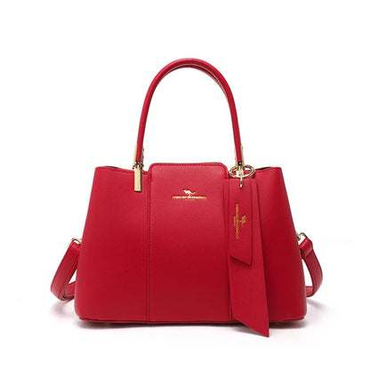Luxury Handbag Fashion Print Large Capacity Soft Leather Women Shoulder Crossbody Bag Leisure Designer Ladies Purses and Handbag