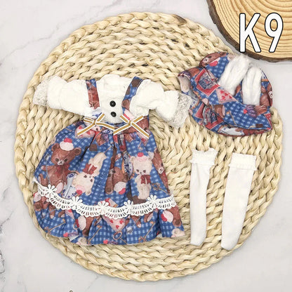 30cm Bjd Dolls Princess Full Set 1/6 Anime Bjd With Clothes 23 Joint Movable Body 3D Eyes Girls Dress Up Birthday Gifts Toys
