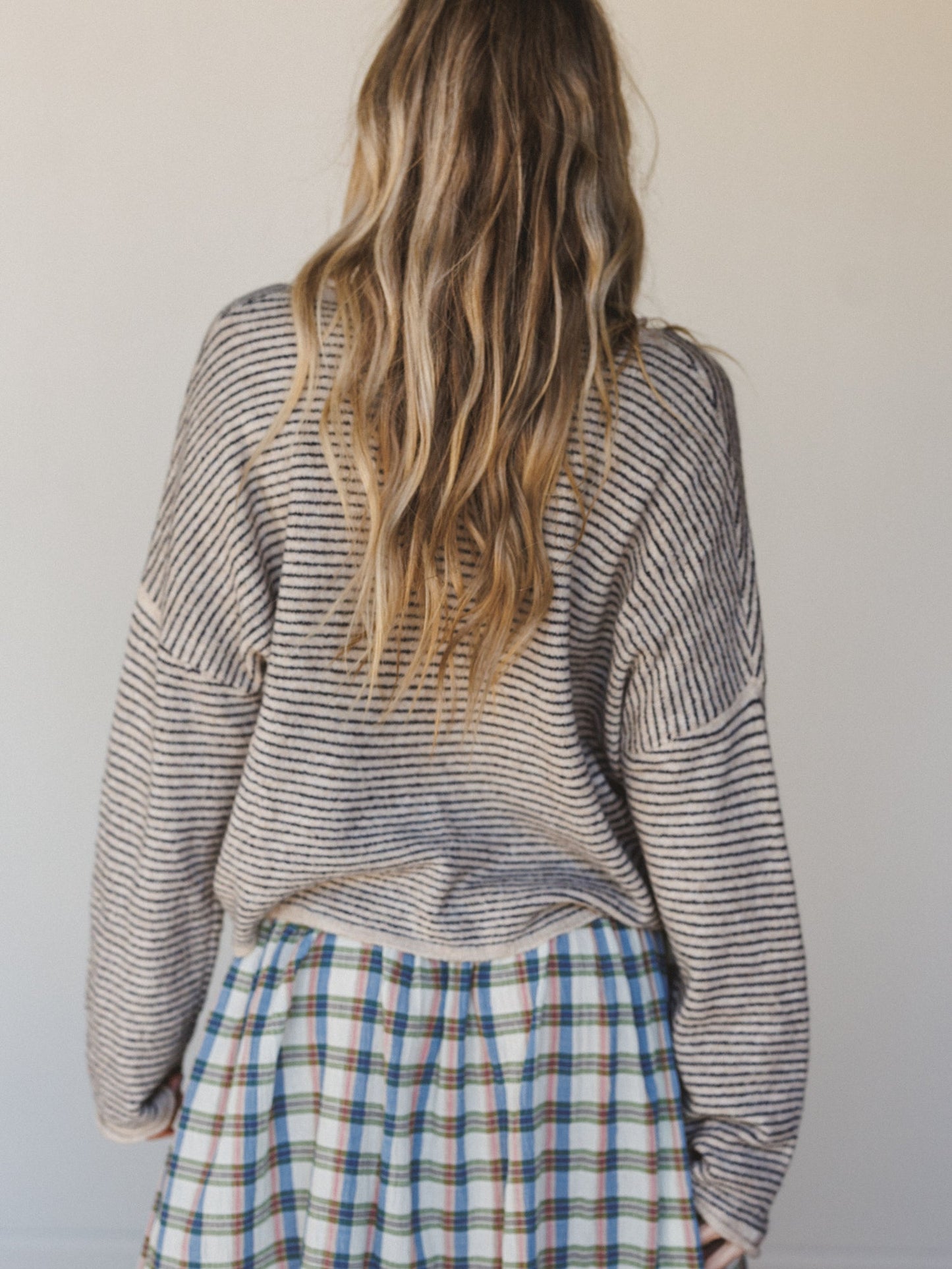 Amara Button Down Cardigan - Natural