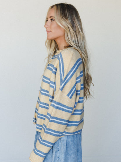 Birdie Button Down Cardigan - Honey
