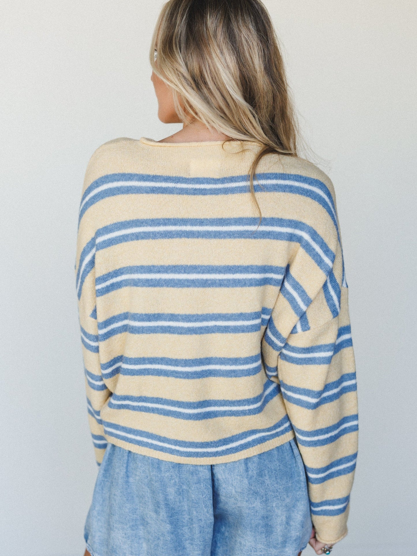 Birdie Button Down Cardigan - Honey