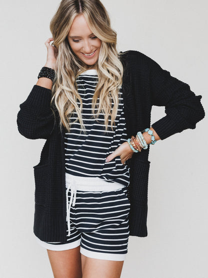Cuddle Ready Cardigan - Black