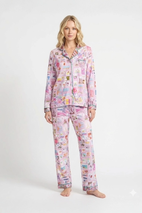 Johnny Was Sekai The Carly Long Sleeve Pajama Set MS8225-S