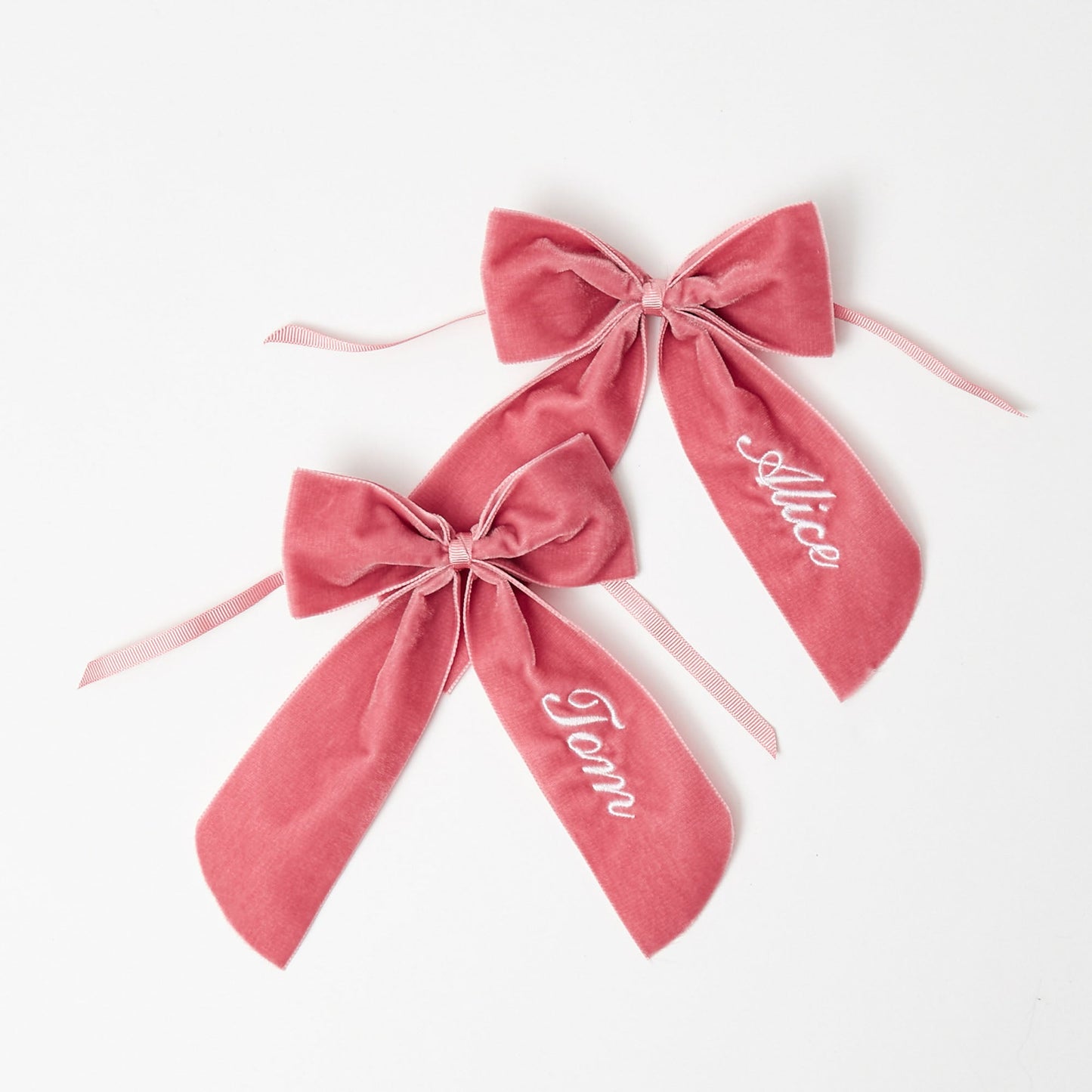 Dusty Pink Personalisable Bow