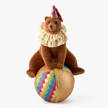 Bertie Bear On Ball - 59cm