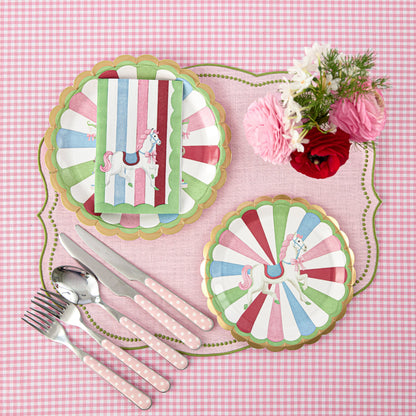 Pink Polka Dot Cutlery (5 piece)