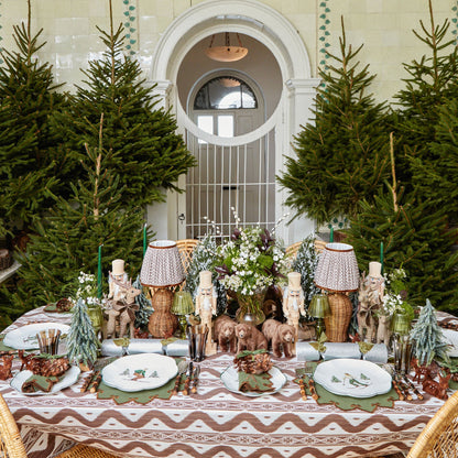 Forest Green & Brown Angelina Placemats & Napkins (Set of 4)