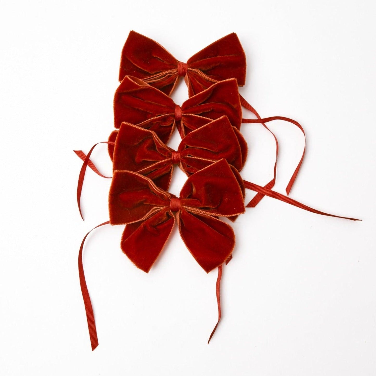 Burnt Orange Napkin Bows (Set of 4)