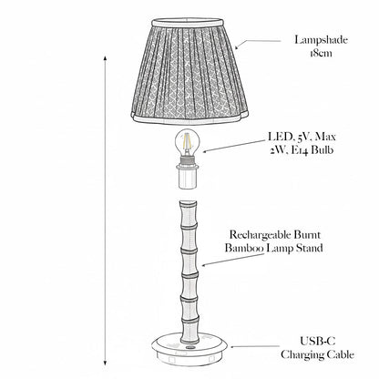 Chocolate & Olive Lotus Lampshade (18cm)
