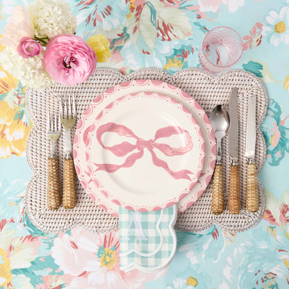 Marilyn Pink Bow Dinner Plates (Set of 4)