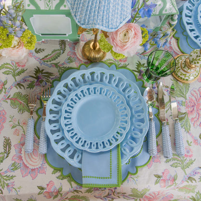 Soft Blue Lace Starter Plates (Set of 4)