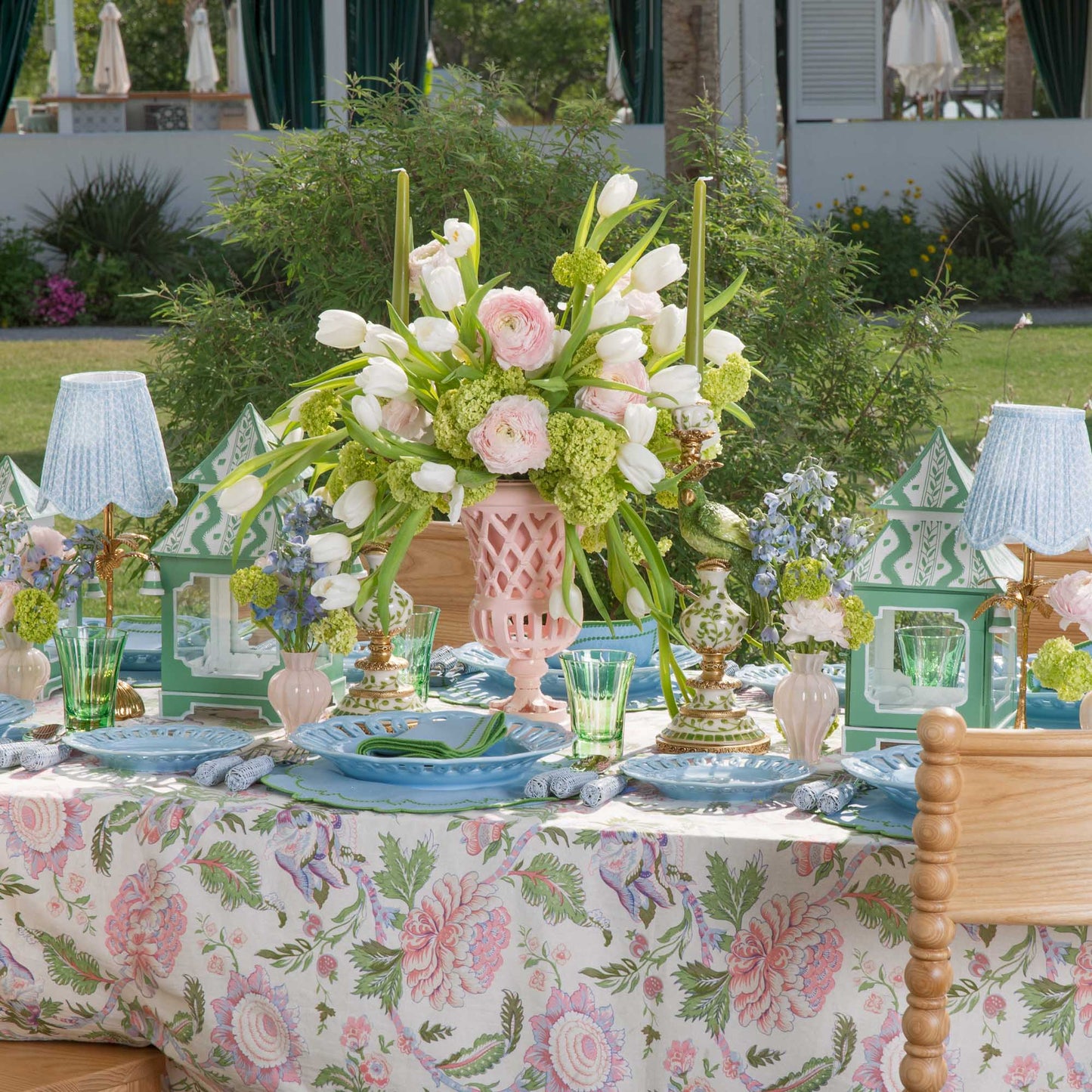 Pink Peony Tablecloth