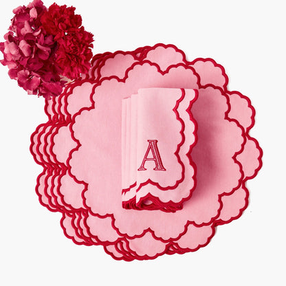 Pink Carolina Placemats & Napkins (Set of 4)