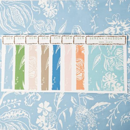 Blue Chelsea Square Fabric
