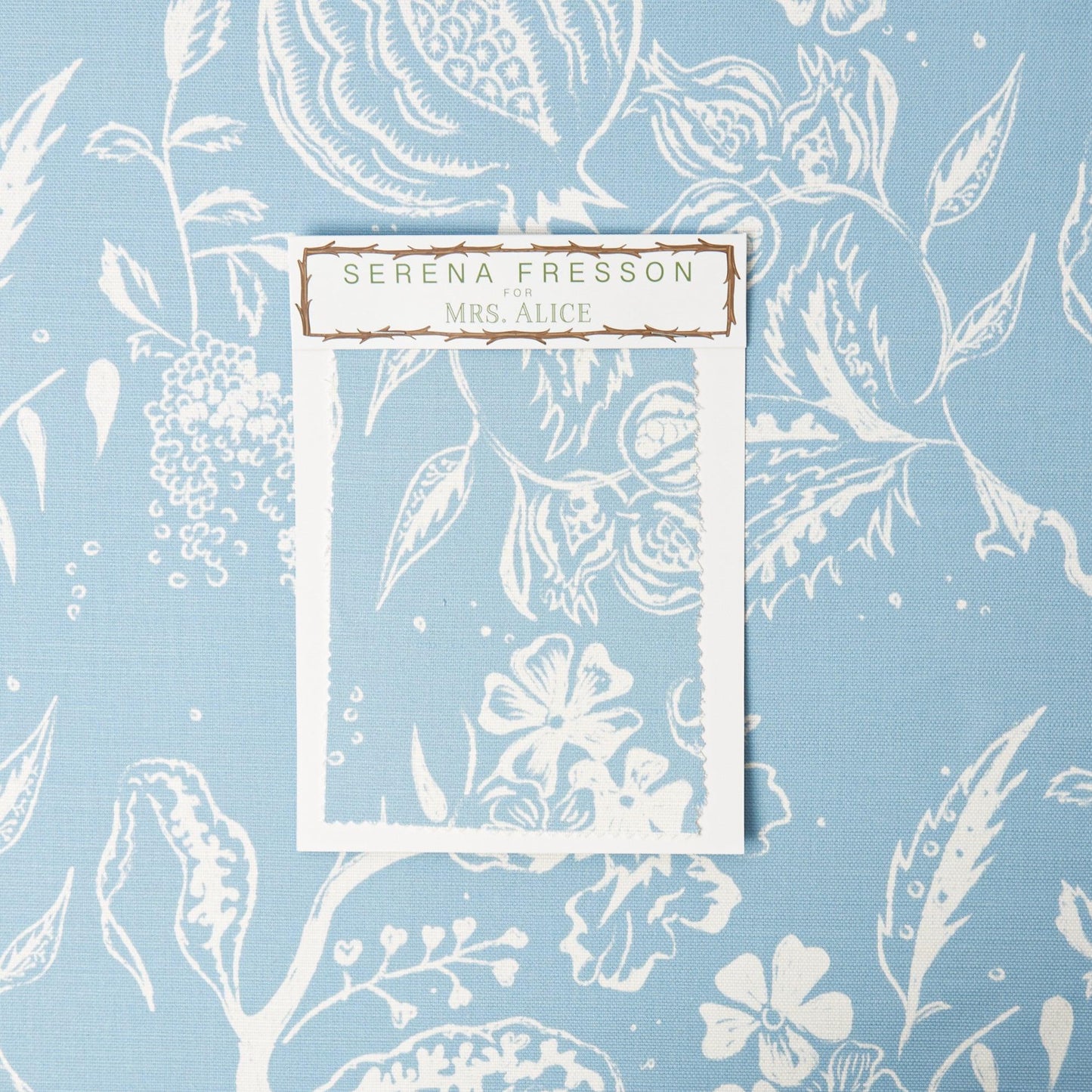 Blue Chelsea Square Fabric