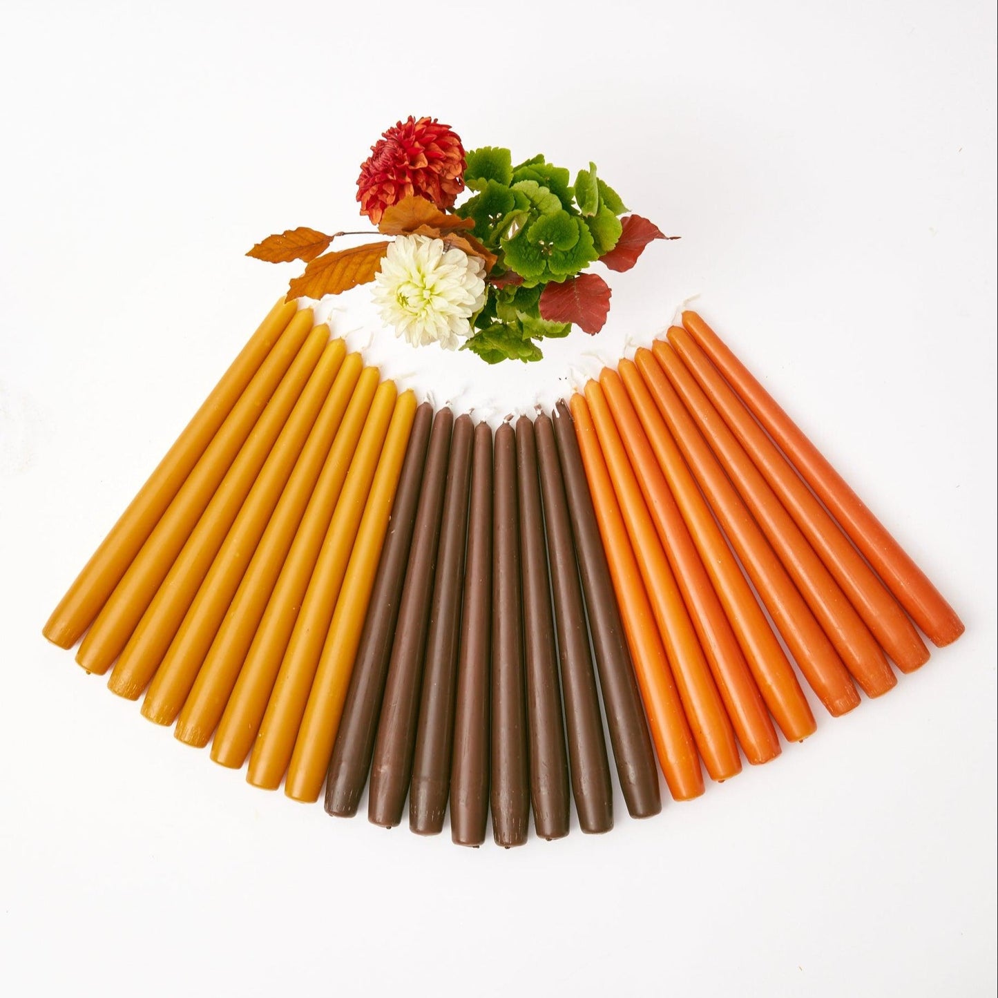 Chocolate Brown Candles (Set of 8)
