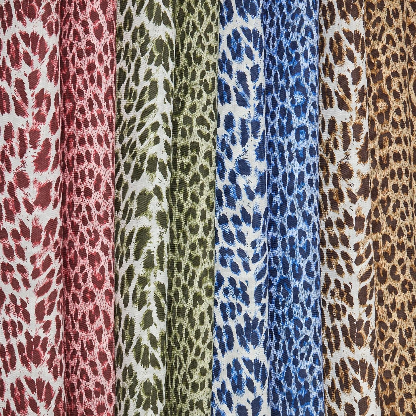 Cobalt Blue Leopard Fabric