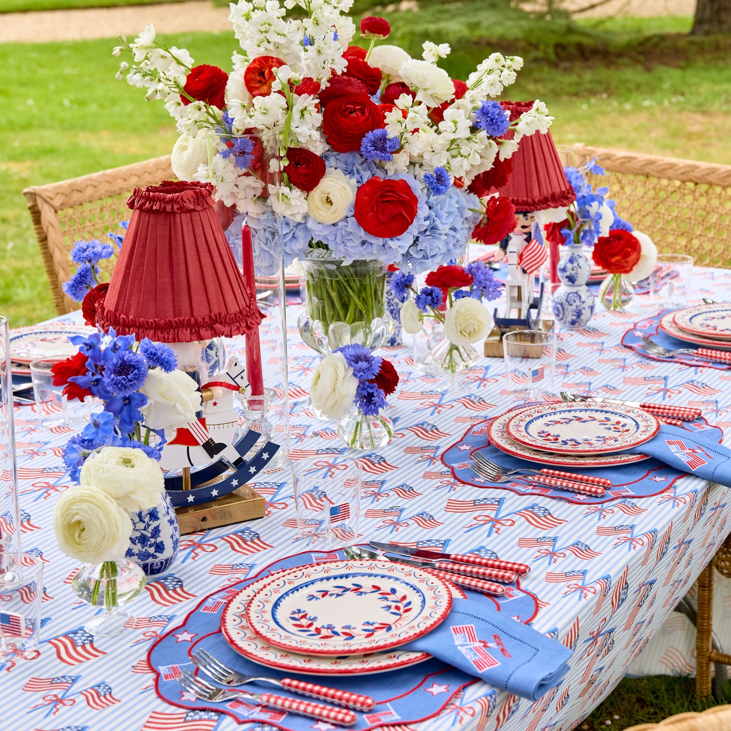 Fourth of July Rechargeable Lamp