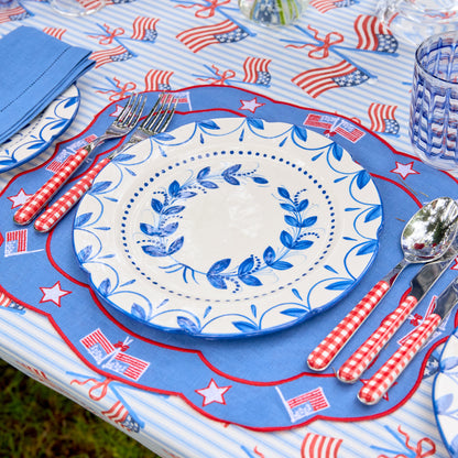 Elizabeth Blue Garland Dinner Plate