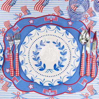 Elizabeth Blue Garland Starter Plate