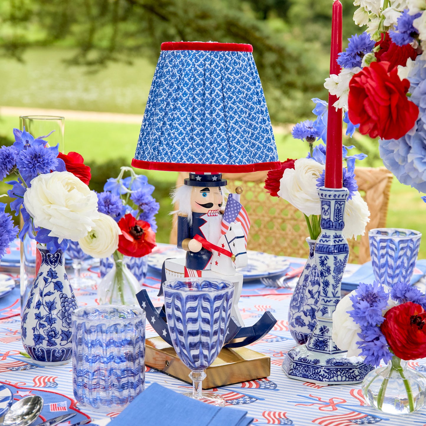 Blue Paloma Glassware (Set of 8)