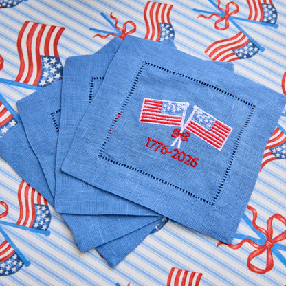 Fourth of July Cocktail Napkins (Set of 4)