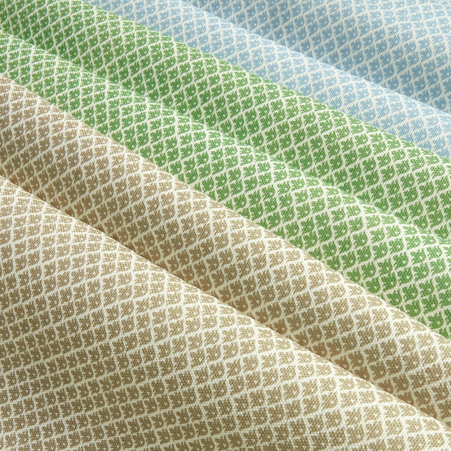 Green Lotus Flower Fabric