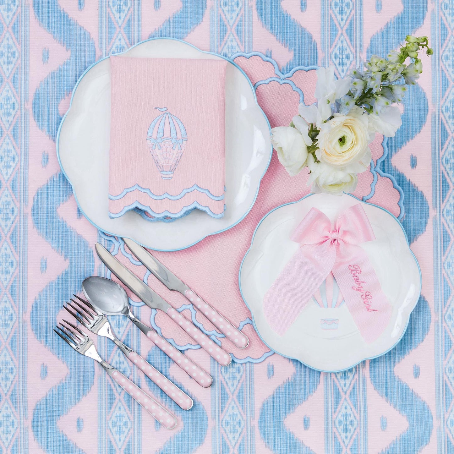 Pink Polka Dot Cutlery (5 piece)