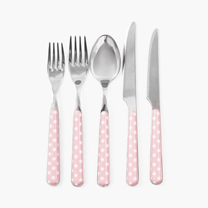 Pink Polka Dot Cutlery (5 piece)