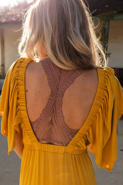 Evermore Seamless Lace Racerback Bralette - Mauve