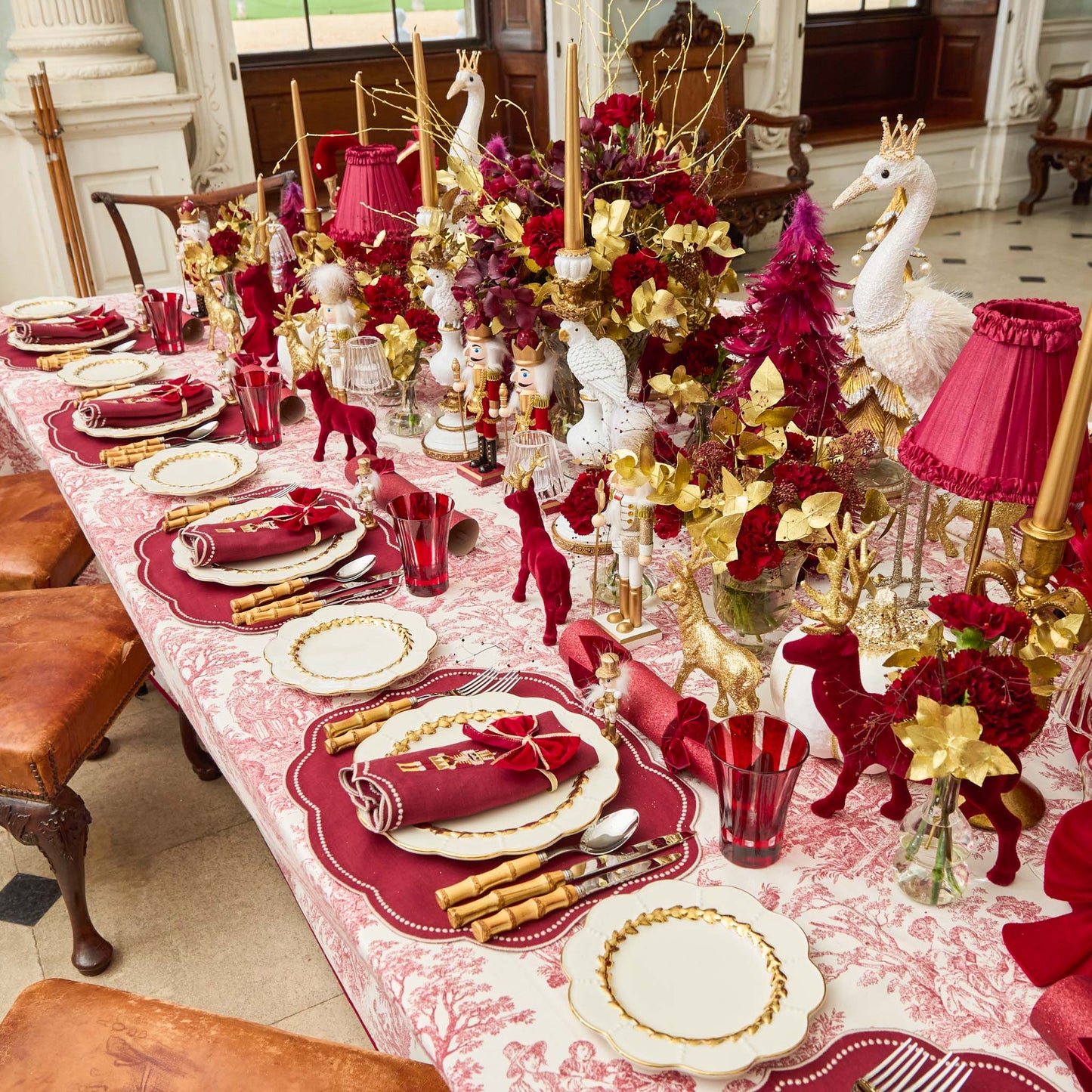 Gold Laurel Dinner & Starter Plates (Set of 8)