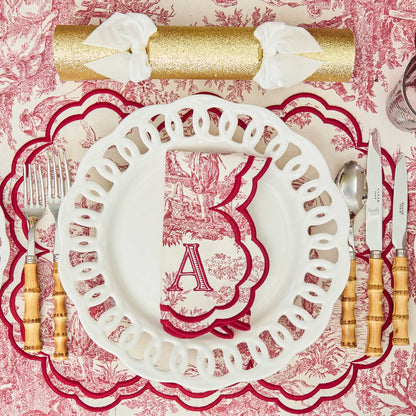 White Lace Dinner Plate