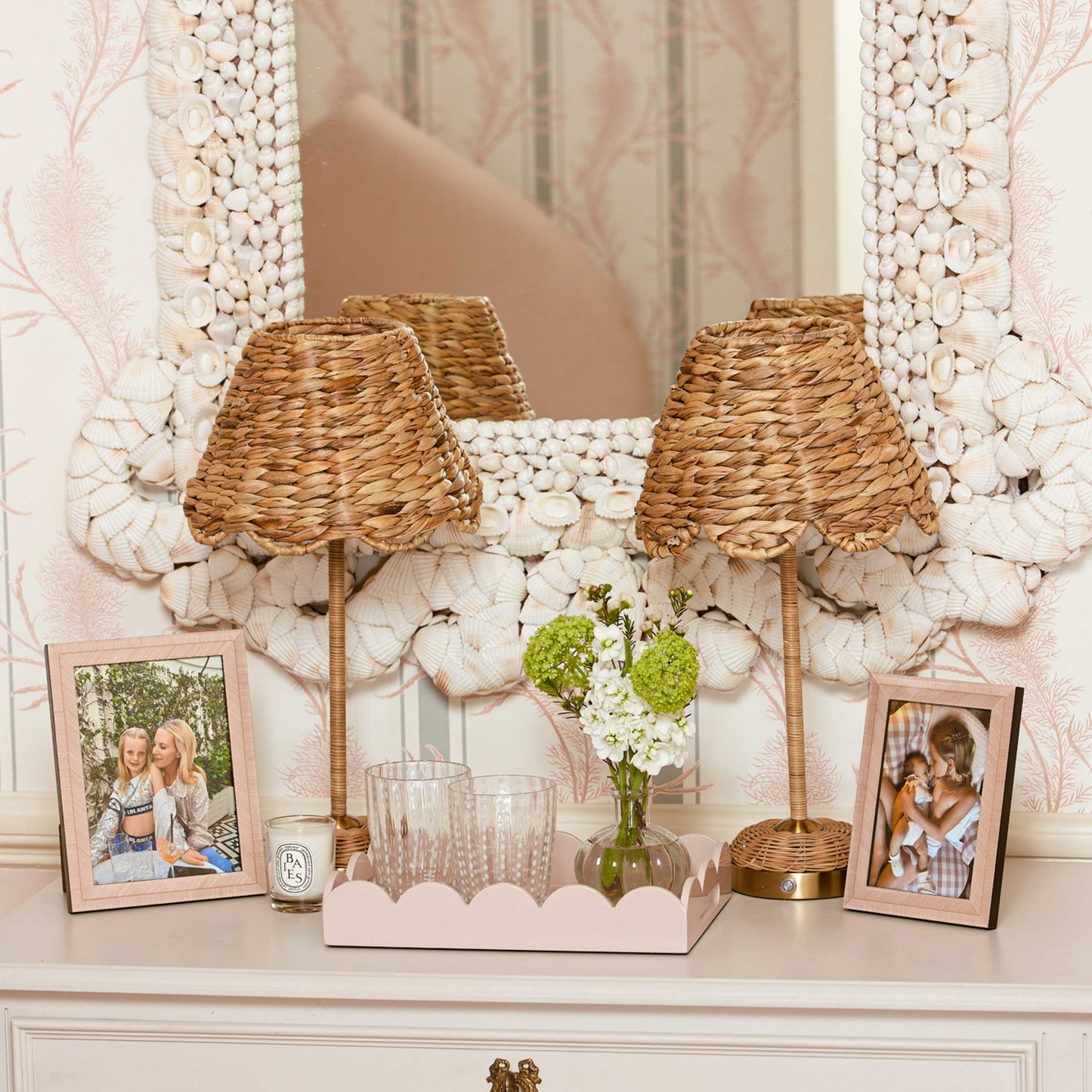 Rattan Ida Rechargeable Lamp