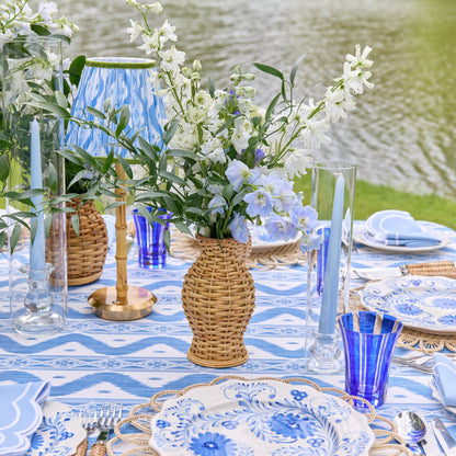 Soft Blue Candles (Set of 8)
