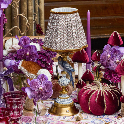 Chocolate Lotus Lampshade (18cm)